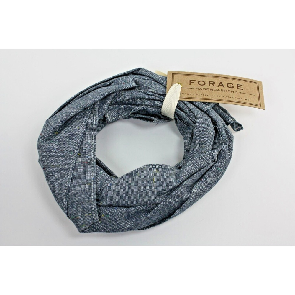 Forage Haberdashery Scarf‎ - 59x13.5" - Dark Blue w/ Multicolor New
